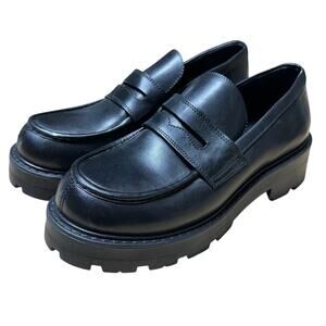 Vagabond Cosmo 2.0 Loafers Black Polished Leather Women's Size 9 NWOB